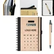 Solar Calculator Diary with Pen Set Eco-friendly