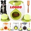 Automatic Tennis Launcher Dog Feeder Toy Treat Dispenser