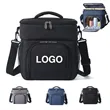 14L Oxford Double Layer Insulated Lunch Cooler Bag W/Strap