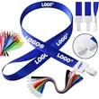 Thickened One Piece Buckle Safety Lanyard Printed Logo