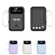 Airline Approved 10,000mAh Power Bank with Built-in Cable