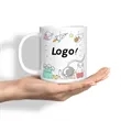 Cute White Coffe Office Mark Cup Mug