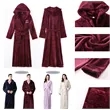 Luxurious Hooded Fleece Bathrobe
