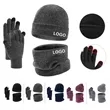 Winter Beanie Hat Scarf Gloves Set