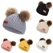 Baby Beanie Knit Warm Pom Pom Skull Cap Hat