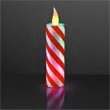 Candy Cane LED Christmas Candle