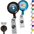 Round Badge Reel Holder Transparent w/ Paper