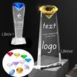 Sparkling Crystal Award Plaque Glass Diamond Trophy
