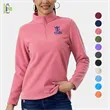 Women's rPET Quarter Zip Fleece Pullover Wrinkle Resistance