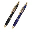Executive Curved Gold Trim Metal Pen