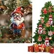 Christmas Flat Acrylic Ornaments Hanging Decoration
