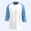 Raglan 3/4 Sleeve Baseball Jersey