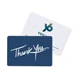 Deep Blue Thank You Greeting Card