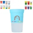 16 oz Custom Plastic Cold Color Changing Stadium Cup