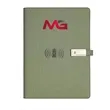 8000Mah Charging Notebook With Usb Drive Gift Set