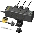 Desk Surge Protector Power Strip with 9 AC Plugs 4 USB Ports