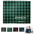ABERDEEN Plaid Silky Soft Faux Mink Blanket with Full-Color