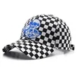 Two Tone Checkered Cotton Cap