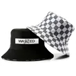 Checkered Cotton Bucket Hat