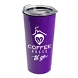 Double Wall Tumbler with Clear Lid, 18 oz.