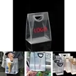 Frosted Clear Waterproof Plastic Gift Bags With Handle