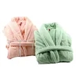 Soft Coral Fleece Bathrobe  Perfect for Lounging