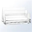 Acrylic 2-Tiered Business Card Holder