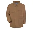 Bulwark Canvas Collection - Unisex Brown Duck Lineman's Coat