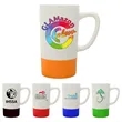 18 oz. Silicone Base Ceramic Dishwasher-Safe Mug with Handle