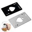 Poker Card Ace Shaped Bottle Opener