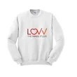 Port & Company - LOVV on White Crewneck Sweatshirt.