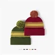 Winter Beanie Pom-Pom Stripe Knit Skull Slouch Ski Hat