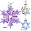 Cut Crystal Snowflake Hanging Suncatcher Xmas Ornaments