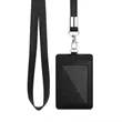 PU Leather ID Badge with lanyard with