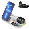 30W LED Clock 4 in1 Folding Wireless Charging Station Dock