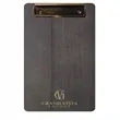 Storm Gray Wood Check Presenter with Bronze Clip on TOP