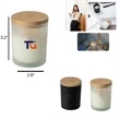 Natural Coconut Wax Aromatherapy Candle w/ Wooden Lid