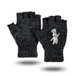 Charcoal Fingerless Ragg Wool Gloves