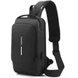 Unisex Anti Theft Usb Charging Crossbody Sling Shoulder Bag