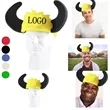 Bull Horns Foam Hat 3" x 7"