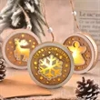 Wooden Light Up Christmas Ornaments