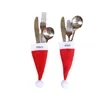 Christmas Santa Hats Silverware Holders