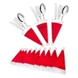 Christmas Santa Hats Silverware Holders