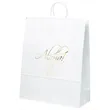 Stephanie - White Shopper - Foil Print