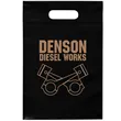 9 1/2W x 14H Die Cut Handle Bag - Flexo Ink Print