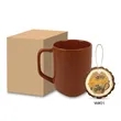 18 oz. Triangle Bottom Ceramic Mug and 3" Ornament Gift Set