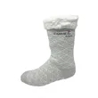 Sherpa Lined, Fuzzy Crew Sock w/ Full Color Print & Grippers