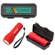 Rubberized Torch Light And Small Hard Case Set