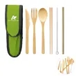 Bamboo Utensil with Travel Bag Set of 6