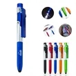 4 in 1 Ballpoint Pen with Tip Led Light Foldable Phone Stand